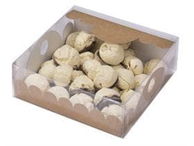 Konfextbox viereckig, Kraft 150x150/50mm, aufgerichtet geliefert